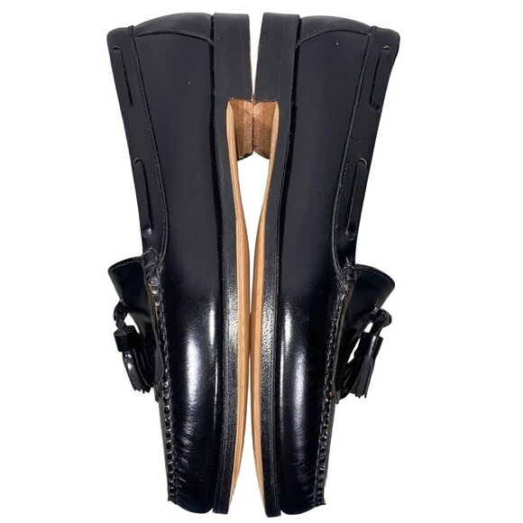 G.H. Bass & Co. Weejuns Tassel Loafers Black Leather Men’s Size 10 D main image 4